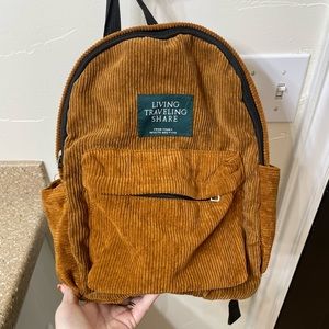 courdoroy backpack!